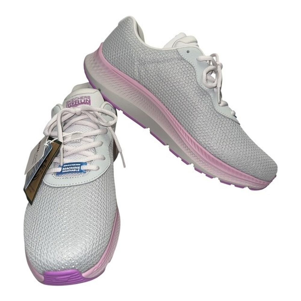 Skechers Go Run Consistent 2.0 Engaged Athletic Shoes 128621 Gray Pink size 11